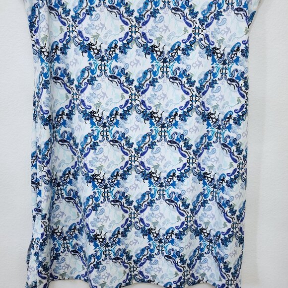 Lulu-B Women's Sleeveless Floral Paisley UPF50+ Travel Swing Tennis Dress XLarge - Picture 8 of 15